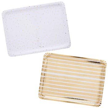 Gold Paper Trays 4 Pack – Party Perfectly