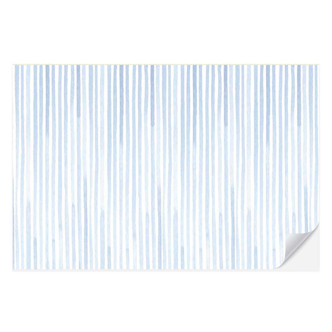Blue Seersucker Stripe Placemat Pad