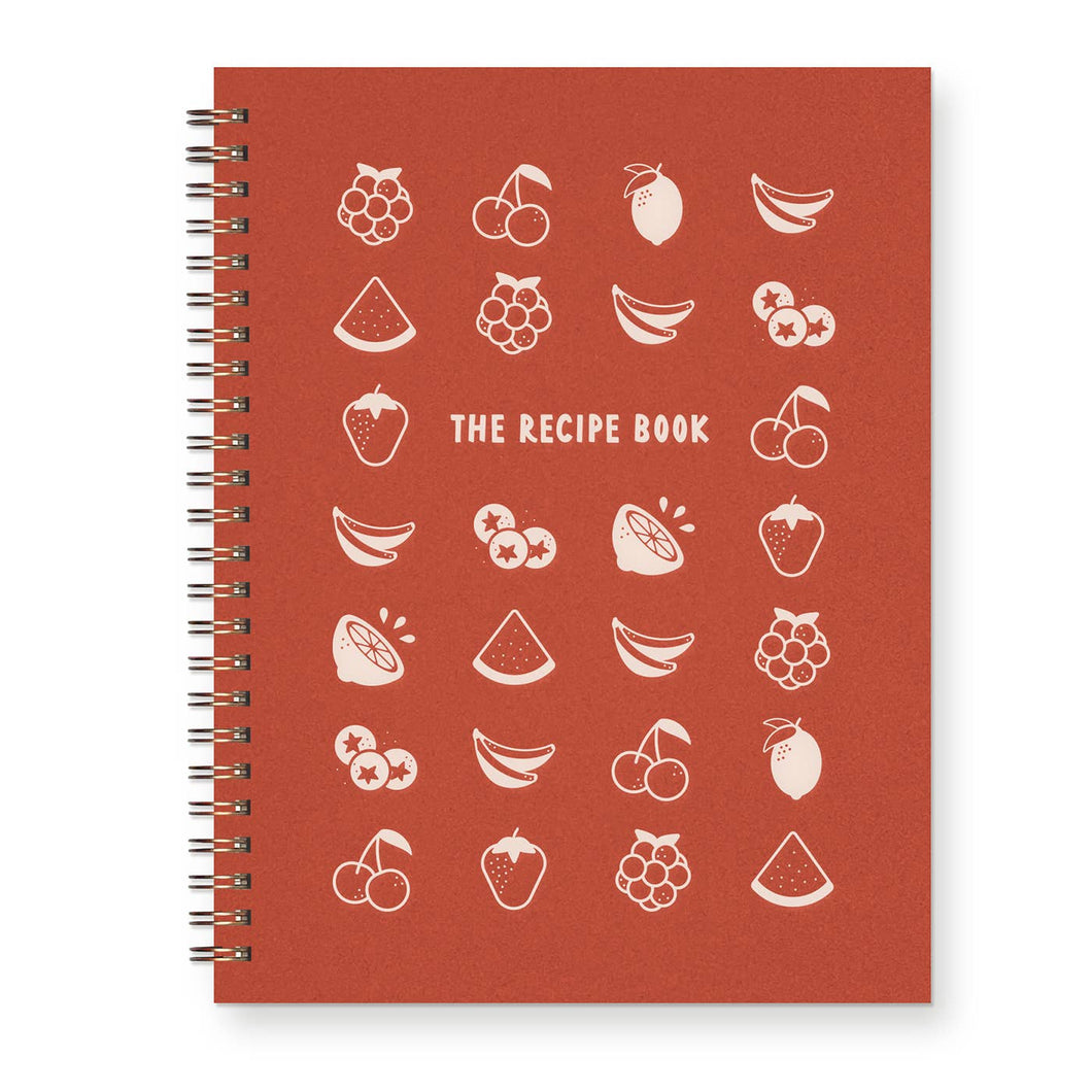 Fruit Grid Recipe Book: Canyon Cover | White Ink