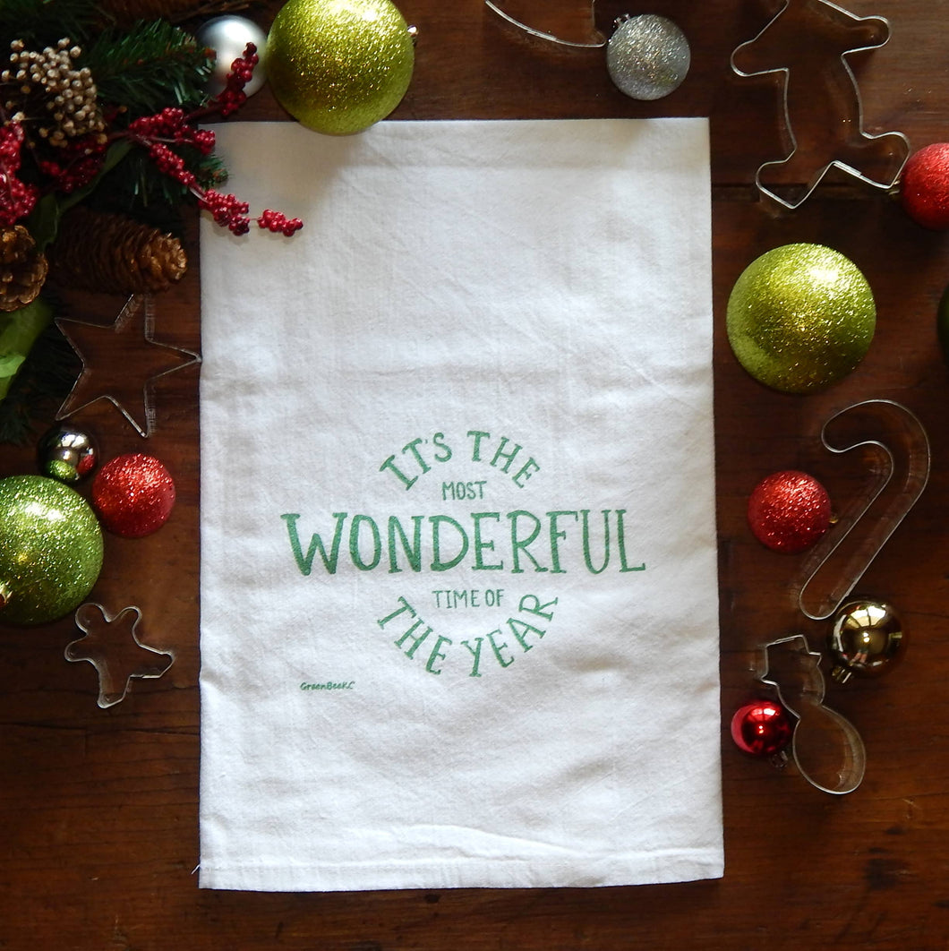 It's the Most Wonderful Time of the Year Tea Towel