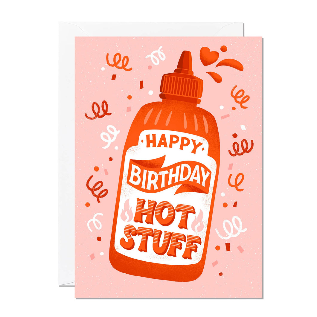 Hot Stuff | Birthday Card | Greeting Card | Hot Sauce | Men