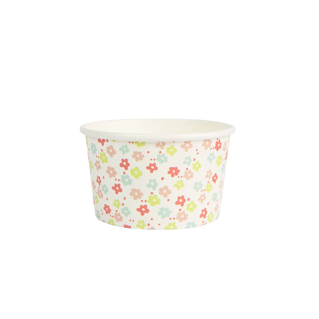 Flowers Ice Cream Cup