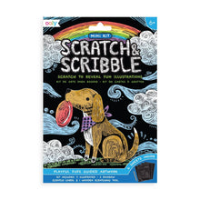 Load image into Gallery viewer, Mini Scratch &amp; Scribble Art Kit: Playful Pups
