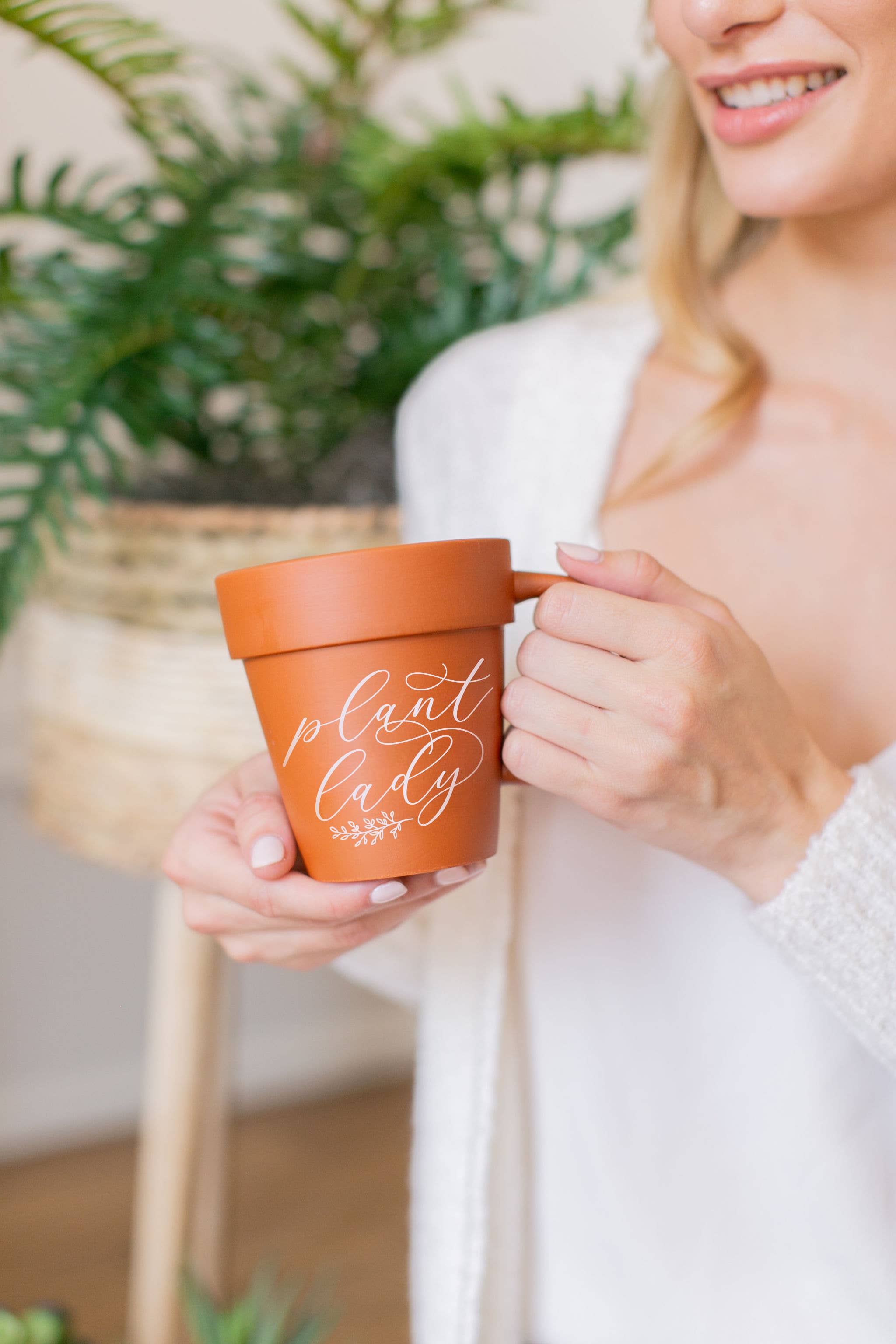 plant pot coffee mug Plant Lady Terracotta Coffee Mug – Party Perfectly