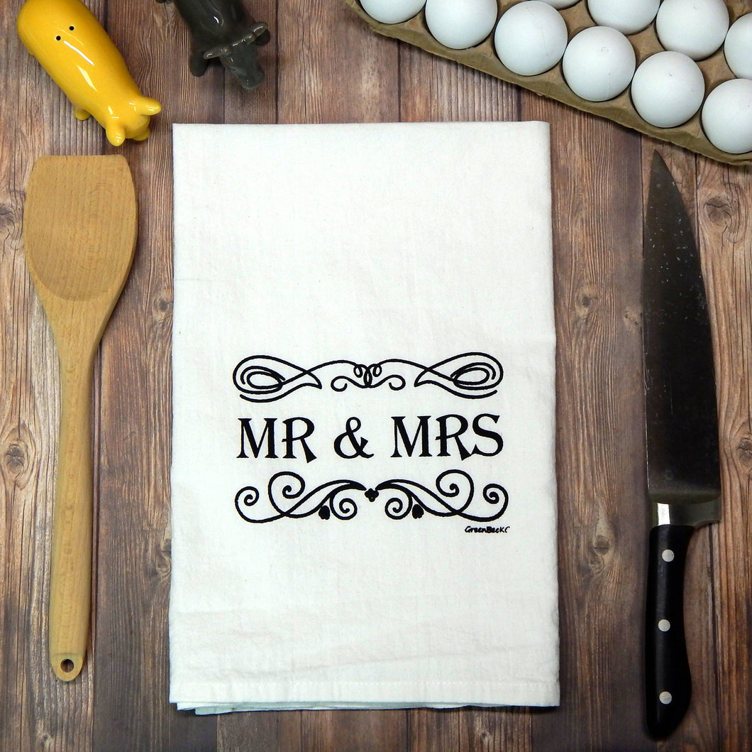 Mr & Mrs Wedding Tea Towel