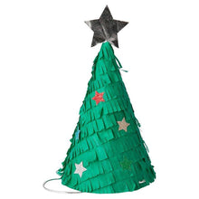 Load image into Gallery viewer, Fringed Christmas Tree Party Hats
