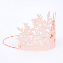 Load image into Gallery viewer, Pink Glitter Party Crowns
