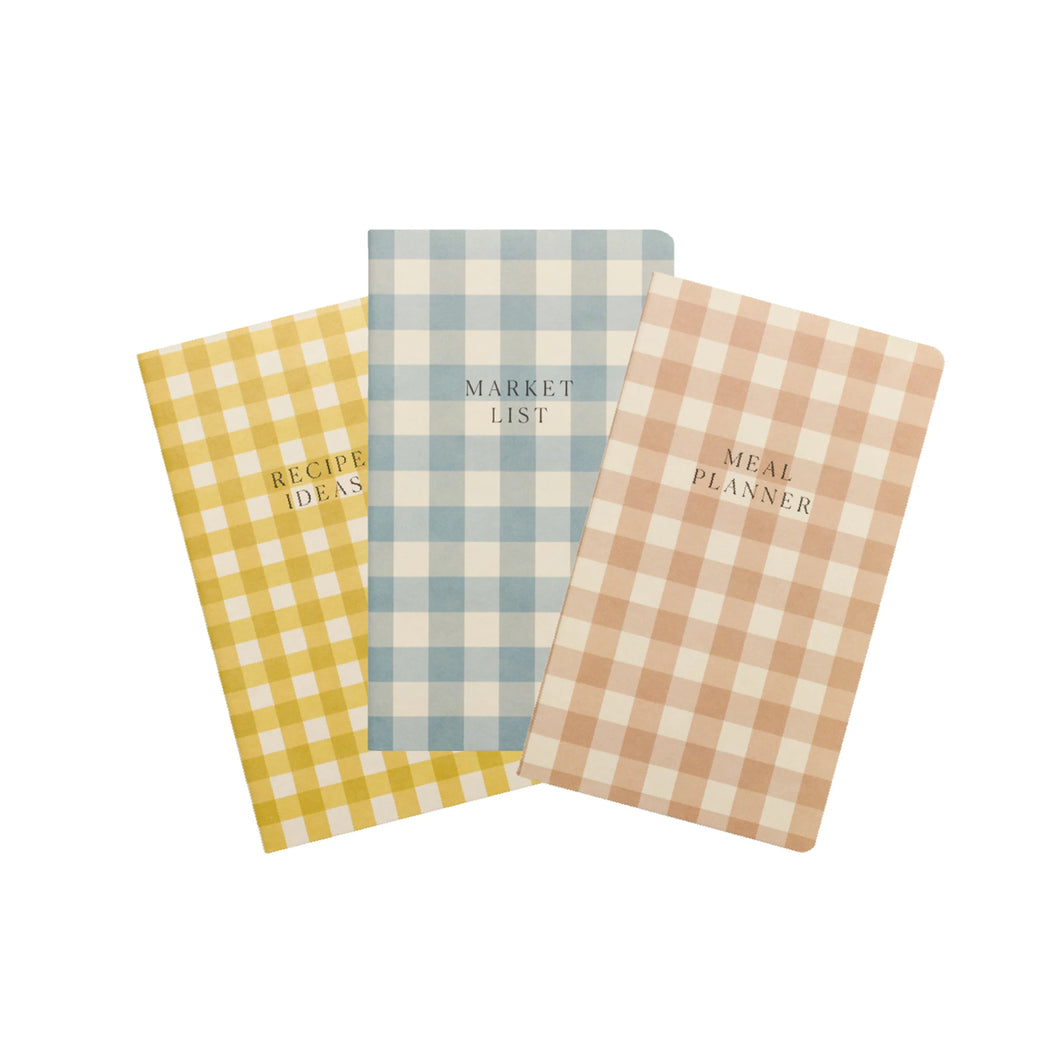 Recipe and Meal Planing Notebooks - Set of 3